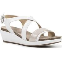 geox d72p6a 0bcsk wedge sandals women bianco womens sandals in white
