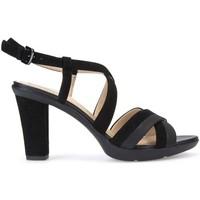 Geox D721VB 021SK High heeled sandals Women Black women\'s Sandals in black