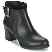 geox lise womens low ankle boots in black