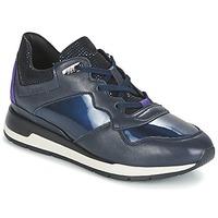 geox shahira womens shoes trainers in blue