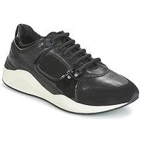 geox omaya womens shoes trainers in black