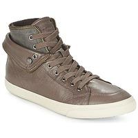 geox d new club womens shoes high top trainers in brown