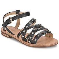 geox jolanda e womens sandals in black