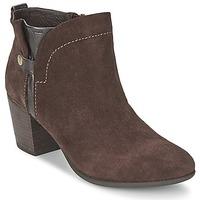 geox lucinda womens low ankle boots in brown