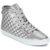 Geox NEW CLUB A women\'s Shoes (High-top Trainers) in Silver