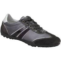 geox snake womens shoes trainers in black