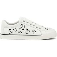 geox prudence womens shoes trainers in white