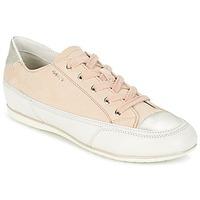geox new moena womens shoes trainers in pink