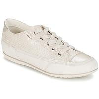 geox new moena womens shoes trainers in white