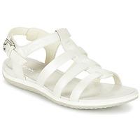 geox d sandvega a womens sandals in white