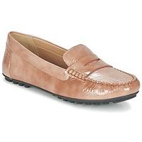 Geox D LEELYAN B women\'s Loafers / Casual Shoes in BEIGE