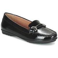 geox d elidia b womens loafers casual shoes in black