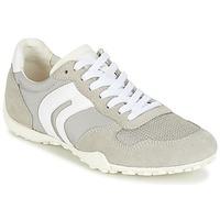 geox snake a womens shoes trainers in grey