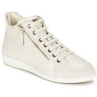 geox myria womens shoes high top trainers in white