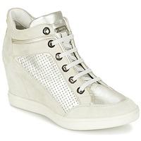 Geox ELENI C women\'s Shoes (High-top Trainers) in white