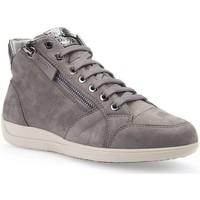 geox d6468c 0ltsk sneakers women womens walking boots in grey