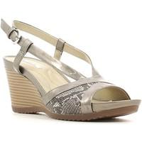 Geox D62P3A 0HIRY Wedge sandals Women women\'s Sandals in grey