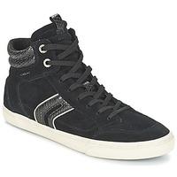 Geox D NEW CLUB women\'s Shoes (High-top Trainers) in black