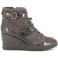 geox d6467c 021hi sneakers women womens walking boots in brown