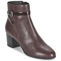 geox petalus c womens low ankle boots in brown