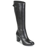 geox raphal mic womens high boots in black