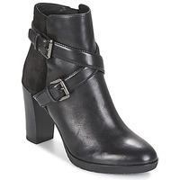 geox raphal a womens low ankle boots in black