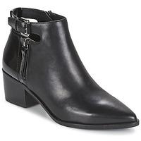 geox lia b womens low ankle boots in black