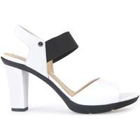 geox d721va 00085 high heeled sandals women bianco womens sandals in w ...