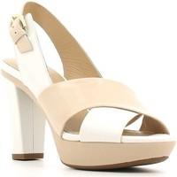 geox d62r1b 04338 high heeled sandals women womens sandals in beige