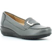 geox d54m3a 000ak mocassins women graphite womens loafers casual shoes ...