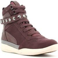 geox d3427a 022bc sneakers women womens shoes high top trainers in red