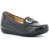 geox d54m3a 00046 mocassins women womens loafers casual shoes in black