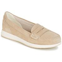 geox d avery c scam womens loafers casual shoes in beige