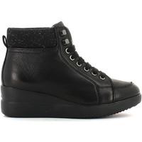 geox d4430h 046ze sneakers women womens walking boots in black