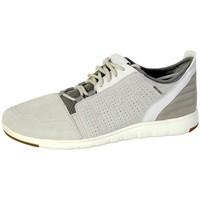 geox chaussure xunday u720db papyrus womens shoes trainers in white