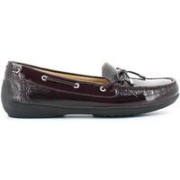 geox d54m6b 00067 mocassins women bordo womens loafers casual shoes in ...