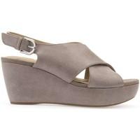 geox d62n9b 000hm wedge sandals women womens sandals in grey