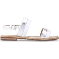 geox d722cf 043ky sandals women silver womens sandals in silver