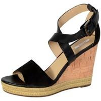 geox sandale janira d72p6e black womens sandals in black