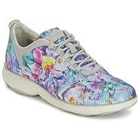 geox nebula a womens shoes trainers in multicolour