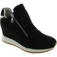 geox d nydame a womens shoes high top trainers in black