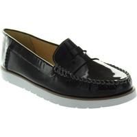 geox d kookean f womens loafers casual shoes in black