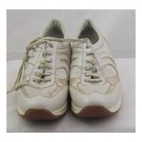 Geox, size 5.5 pale gold trainers