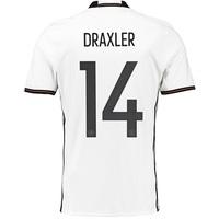 Germany Home Shirt 2016 - Kids with Draxler 7 printing, White