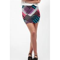 GEO SQUARE MINI SKIRT