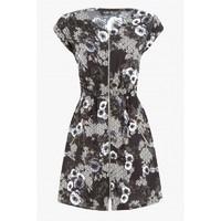 GEO FLORAL ZIP UTILITY DRESS