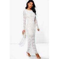 Georg Lace and Tassle Maxi Dress - ivory
