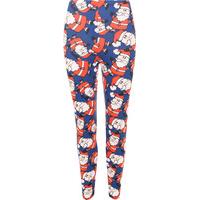 Germaine Christmas Leggings - Royal Blue