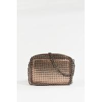 georgia bronze sparkle studded cross body bag