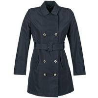 geox laura womens trench coat in blue
